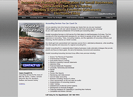 Accounting Services website design